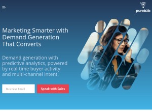How pureb2b.com looks like on a tablet such as an iPad.