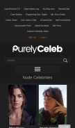 How purelyceleb.com looks like on a mobile device such as an iPhone.
