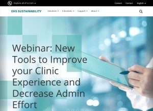 How puresafety.com looks like on a tablet such as an iPad.