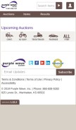 How purplewave.com looks like on a mobile device such as an iPhone.