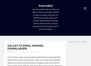 How putevoditel.info looks like on a tablet such as an iPad.