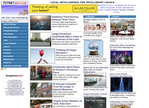 How putneysw15.com looks like on a tablet such as an iPad.