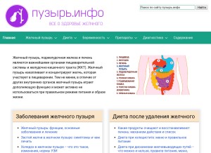 How puzyr.info looks like on a tablet such as an iPad.