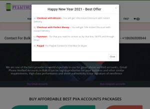 How pvaaccountss.com looks like on a tablet such as an iPad.
