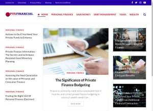 How pvsfinancial.com looks like on a tablet such as an iPad.