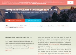 How pvtistes.net looks like on a tablet such as an iPad.