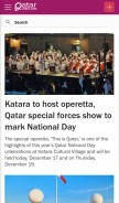 How qatarliving.com looks like on a mobile device such as an iPhone.