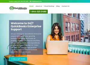 How qaxperts.com looks like on a tablet such as an iPad.