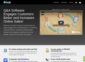 How qhub.com looks like on a tablet such as an iPad.