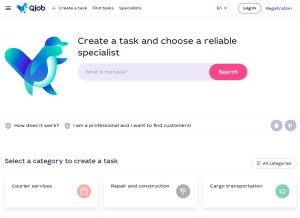 How qjob.hu looks like on a tablet such as an iPad.