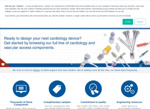 How qosina.com looks like on a tablet such as an iPad.