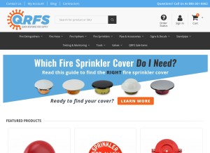 How qrfs.com looks like on a tablet such as an iPad.