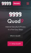How quad9.net looks like on a mobile device such as an iPhone.
