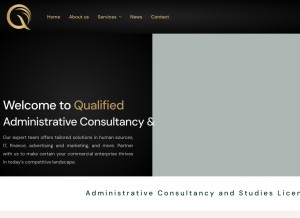 How qualifiedconsultancy.loans looks like on a tablet such as an iPad.