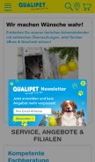 How qualipet.ch looks like on a mobile device such as an iPhone.