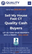 How qualitycashbuyers.com looks like on a mobile device such as an iPhone.