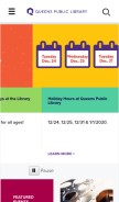 How queenslibrary.org looks like on a mobile device such as an iPhone.