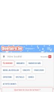 How quefaire.be looks like on a mobile device such as an iPhone.