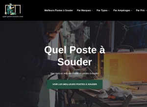 How quel-poste-souder.com looks like on a tablet such as an iPad.