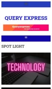 How queryexpress.com looks like on a mobile device such as an iPhone.