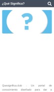 How quesignifica.club looks like on a mobile device such as an iPhone.