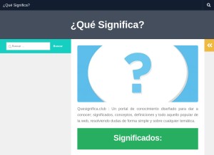 How quesignifica.club looks like on a tablet such as an iPad.