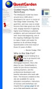 How questgarden.com looks like on a mobile device such as an iPhone.