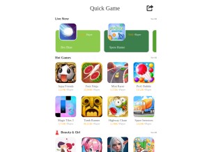 How quick3231.com looks like on a tablet such as an iPad.