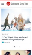 How quickanddirtytips.com looks like on a mobile device such as an iPhone.