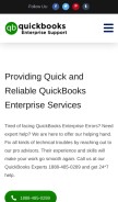 How quickbooksenterprisesupport.com looks like on a mobile device such as an iPhone.