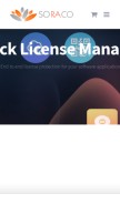 How quicklicensemanager.com looks like on a mobile device such as an iPhone.