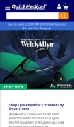 How quickmedical.com looks like on a mobile device such as an iPhone.