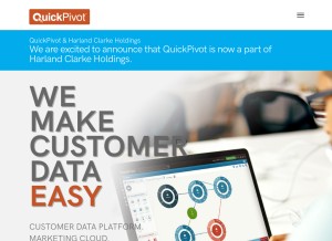 How quickpivot.com looks like on a tablet such as an iPad.