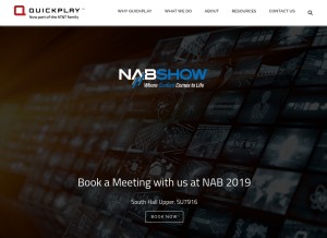 How quickplay.com looks like on a tablet such as an iPad.