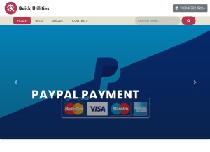 How quickutilities.net looks like on a tablet such as an iPad.