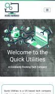 How quickutilities.us looks like on a mobile device such as an iPhone.