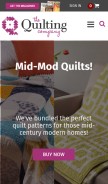 How quiltingcompany.com looks like on a mobile device such as an iPhone.
