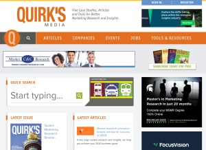How quirks.com looks like on a tablet such as an iPad.