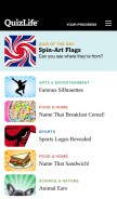 How quizlife.com looks like on a mobile device such as an iPhone.