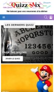 How quizzmix.com looks like on a mobile device such as an iPhone.