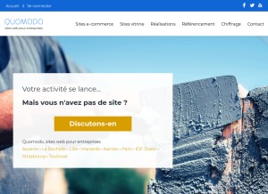 How quomodo.com looks like on a tablet such as an iPad.