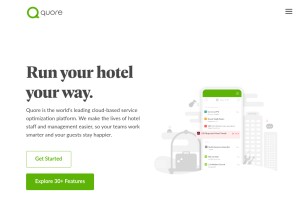 How quore.com looks like on a tablet such as an iPad.