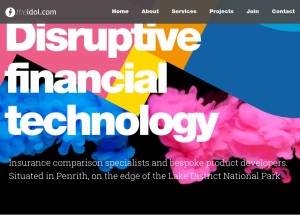 How quote-link.net looks like on a tablet such as an iPad.