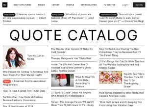 How quotecatalog.com looks like on a tablet such as an iPad.