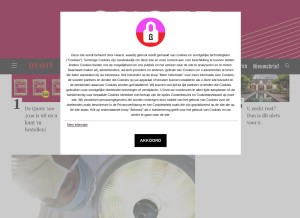 How quotenet.nl looks like on a tablet such as an iPad.