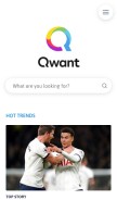 How qwant.com looks like on a mobile device such as an iPhone.