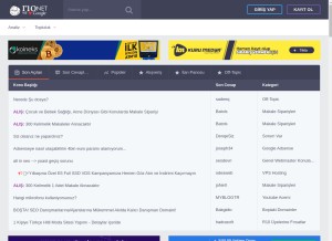 How r10.net looks like on a tablet such as an iPad.