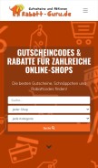 How rabatt-guru.de looks like on a mobile device such as an iPhone.