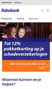 How rabobank.nl looks like on a mobile device such as an iPhone.