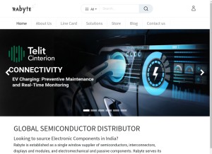 How rabyte.com looks like on a tablet such as an iPad.